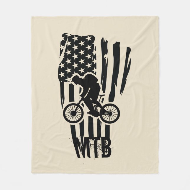 Cobertor De Velo Bandeira Americana De Bicicleta De Montanha Patrió (Frente)