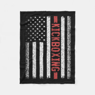 Cobertor De Velo Bandeira Americana de Kickboxing 4 de Julho Kickbo