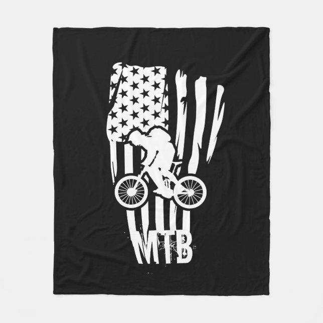 Cobertor De Velo Bandeira Americana De Mountain Bike Mtb  (Frente)
