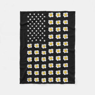 Cobertor De Velo Bandeira Americana Ovo Comida EUA Patriotismo Patr