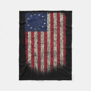 Cobertor De Velo Bandeira Americana Patriótica 1776 Betsy Ross EUA 