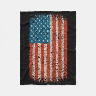Cobertor De Velo Bandeira Americana Patriótica - 4 de Julho - EUA A