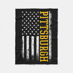 Cobertor De Velo Bandeira americana patriótica de Ttsburgh EUA De T