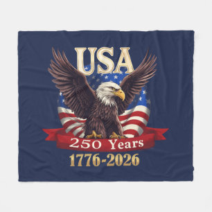 Cobertor De Velo Bandeira americana patriótica EUA 250º 1776-2026 Á