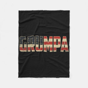 Cobertor De Velo Bandeira Americana Patriótica Negrito Grumpa Dia d