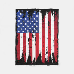 Cobertor De Velo Bandeira Americana Patriótica Para Homens Meninos
