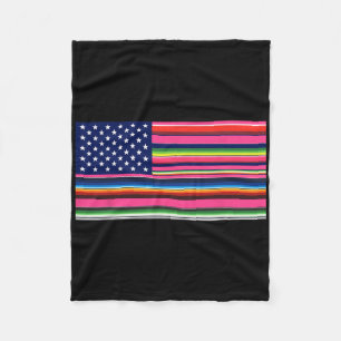 Cobertor De Velo Bandeira Americana Usa Serape Cinco De Mayo Par
