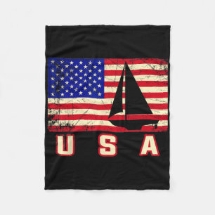 Cobertor De Velo Bandeira Americana Vela Presente Fofo De Barco Par