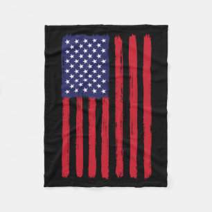 Cobertor De Velo Bandeira Americana Vintage Dia dos Veteranos Memor