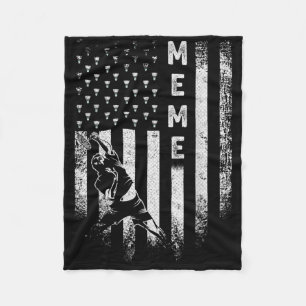 Cobertor De Velo Bandeira Americana Vintage EUA Orgulhosa Sil Meme