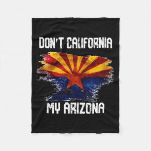 Cobertor De Velo Bandeira Angustiada Vintage Não Californez Meu Ari