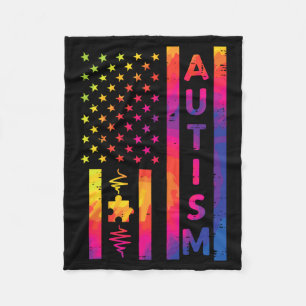 Cobertor De Velo Bandeira Arco-íris Tie Dye Au Puzzle Patriota Home