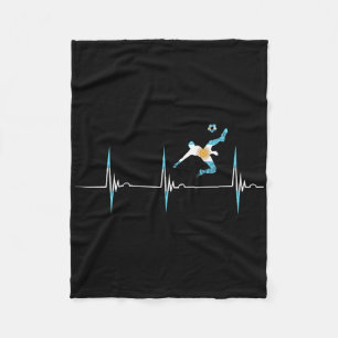 Cobertor De Velo Bandeira Argentina Batimento Cardíaco Ekg Pulso Ar