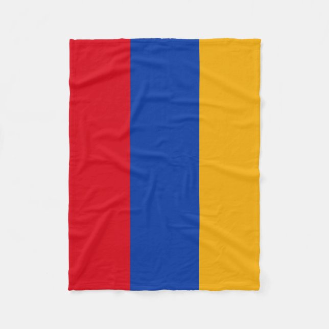 Cobertor De Velo Bandeira Armênio Patriótica (Frente)