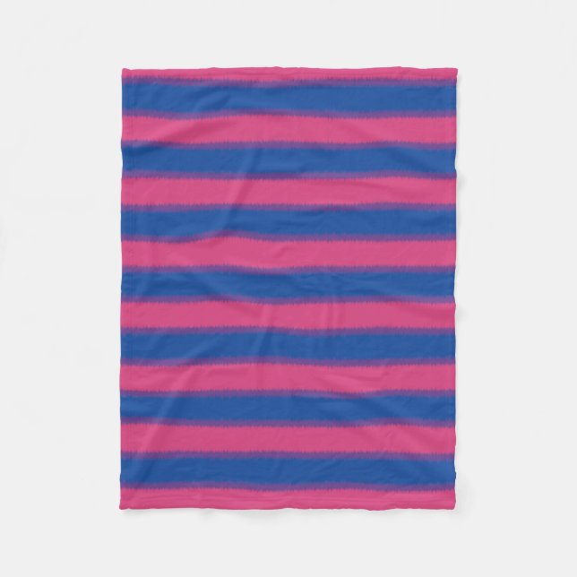 Cobertor De Velo Bandeira Bissexual  (Frente)
