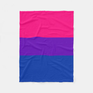 Cobertor De Velo Bandeira bissexual contínua do orgulho