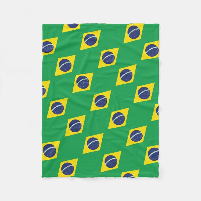 Cobertor De Velo Bandeira brasileira (Frente)