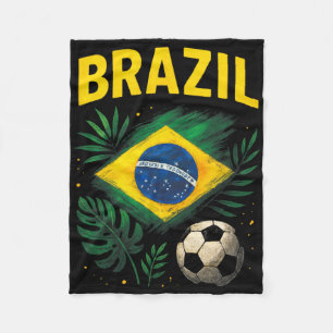 Cobertor De Velo Bandeira Brasileira Brasil Futebol Soccer 