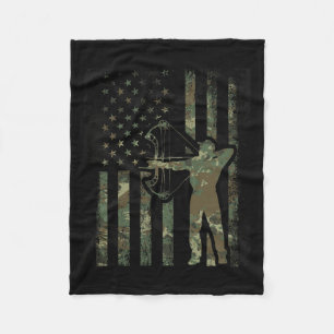 Cobertor De Velo Bandeira Camo-Americana Buck Hift Para Arco Hunte