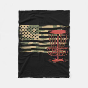 Cobertor De Velo Bandeira Camuflada Disc Golf EUA - Jogador Patriót