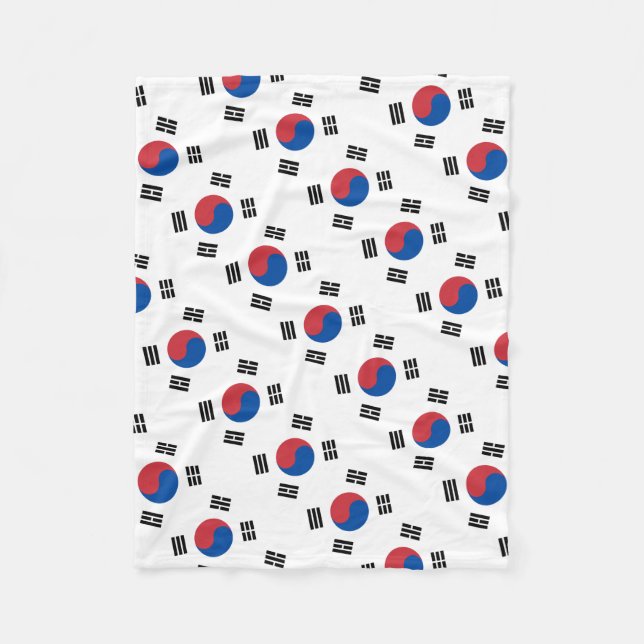 Cobertor De Velo Bandeira coreana sul - Coreia - Taegeukgi - (Frente)
