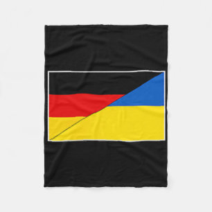 Cobertor De Velo Bandeira da Alemanha e Ucrânia Apoio Alemão Ucrani