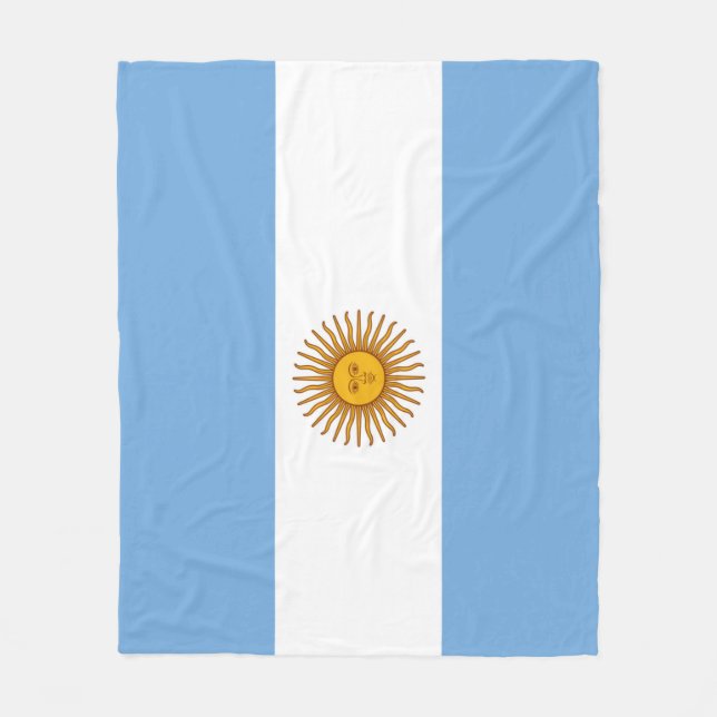 Cobertor De Velo Bandeira da Argentina (Frente)