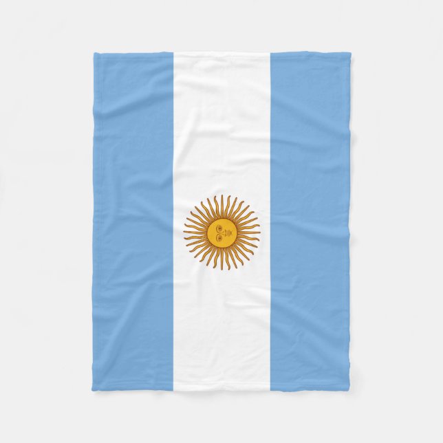 Cobertor De Velo Bandeira da Argentina (Frente)