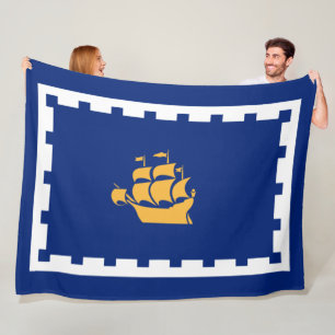 Cobertor De Velo Bandeira da Cidade do Quebec (Québec, Canadá)