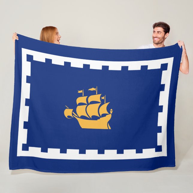 Cobertor De Velo Bandeira da Cidade do Quebec (Québec, Canadá) (In Situ)