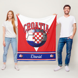 Cobertor De Velo Bandeira da Croácia | Nome