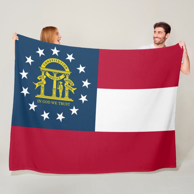 Cobertor De Velo Bandeira da Geórgia (Estado dos EUA) (In Situ)