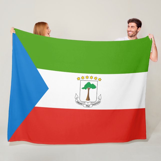 Cobertor De Velo Bandeira da Guiné Equatorial (África) (In Situ)