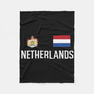 Cobertor De Velo Bandeira da Holanda Fã de Futebol de Homens Mulher