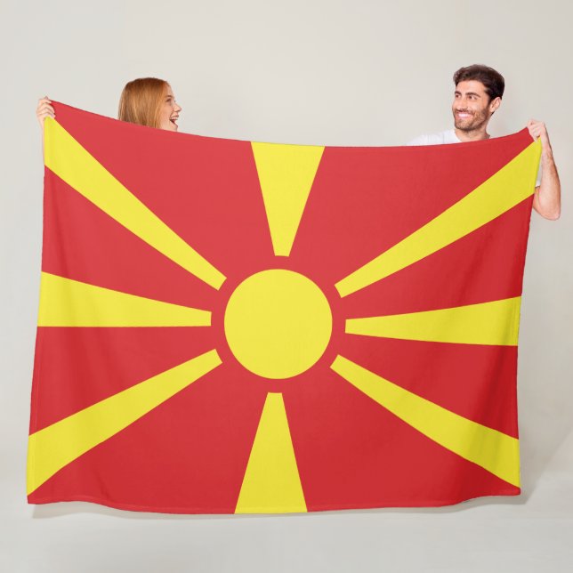 Cobertor De Velo Bandeira da Macedônia do Norte (In Situ)