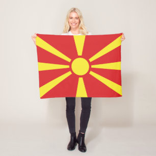 Cobertor De Velo Bandeira da Macedônia do Norte