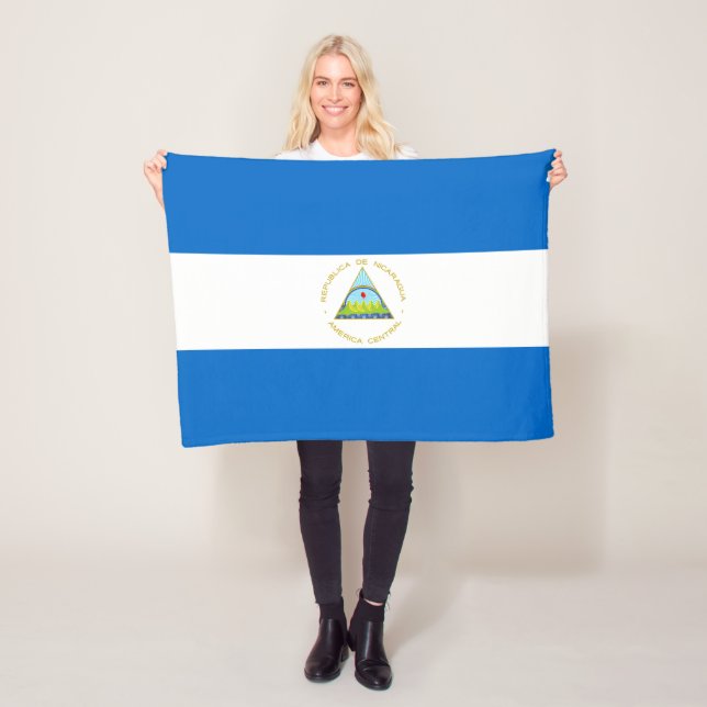Cobertor De Velo Bandeira da Nicarágua (In Situ)