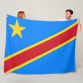 Cobertor De Velo Bandeira da RDC (República Democrática do Congo)