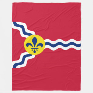 Cobertor De Velo Bandeira da Rua Louis, Missouri Fleece Blanket