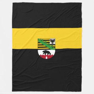 Cobertor De Velo Bandeira da Saxónia-Anhalt Fleece Blanket