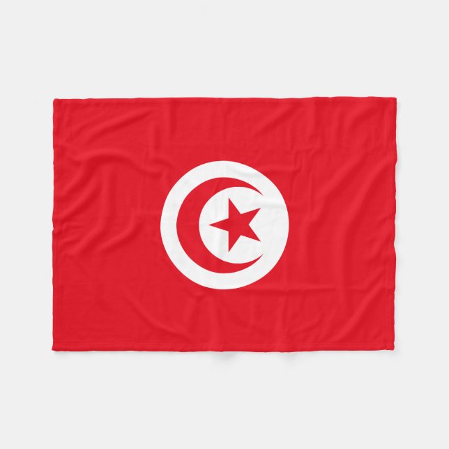 Cobertor De Velo Bandeira da Tunísia (Frente (Horizontal))