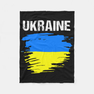 Cobertor De Velo Bandeira da Ucrânia Estilo Grunge Vintage 