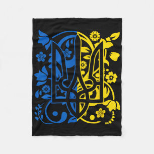 Cobertor De Velo Bandeira da Ucrânia Símbolo Flora Girassol Orgulho