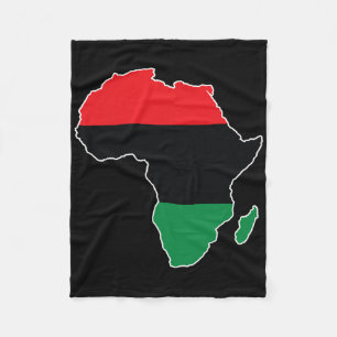 Cobertor De Velo Bandeira da Unia Pan-Africana Mapa Continente Hist