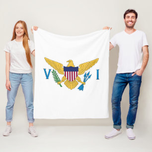 Cobertor De Velo bandeira das Ilhas Virgens dos EUA