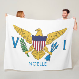 Cobertor De Velo Bandeira das Ilhas Virgens dos EUA
