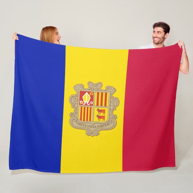 Cobertor De Velo Bandeira de Andorra (In Situ)