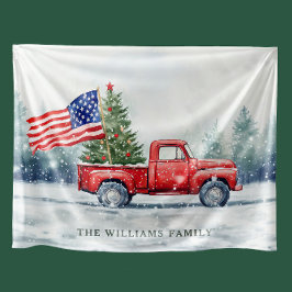 Cobertor De Velo Bandeira de árvore de Natal de caminhão de Natal v