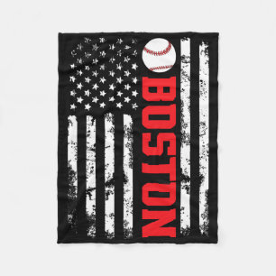 Cobertor De Velo Bandeira de beisebol de Boston EUA