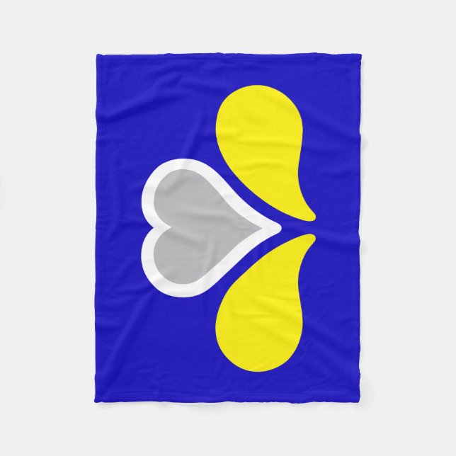 Cobertor De Velo Bandeira de Bruxelas, Bélgica Fleece Blanket (Frente)